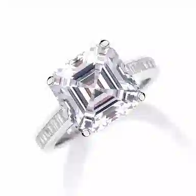 金杰福 阿斯切冰花 时尚 培育钻石 戒指 男女同款情侣款