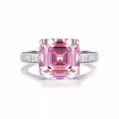 金杰福 阿斯切冰花 时尚 培育钻石 戒指 男女同款情侣款