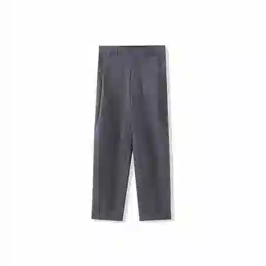 我是大卫 纯色简约合身中腰直筒休闲裤 男女同款