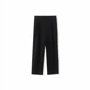 我是大卫 纯色简约直筒松紧休闲裤 男女同款