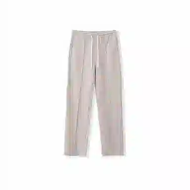 我是大卫 纯色简约垂感阔腿抽绳直筒休闲裤 男女同款