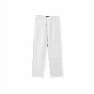 我是大卫 纯色宽松阔腿百搭直筒休闲裤 男女同款 白色