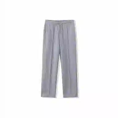 我是大卫 纯色简约垂感阔腿抽绳直筒休闲裤 男女同款