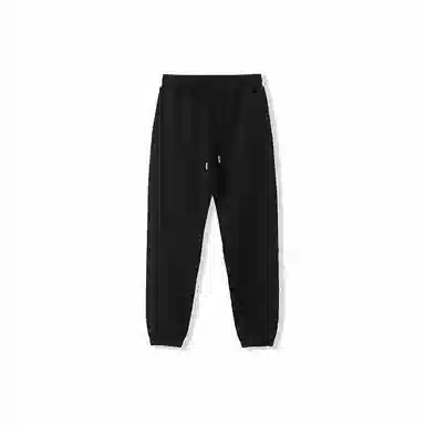 我是大卫 纯色宽松百搭束脚系带中腰休闲裤 男女同款