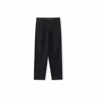 我是大卫 基础纯色垂坠感拖地直筒休闲裤 男女同款