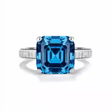 金杰福 阿斯切冰花 时尚 培育钻石 戒指 男女同款情侣款