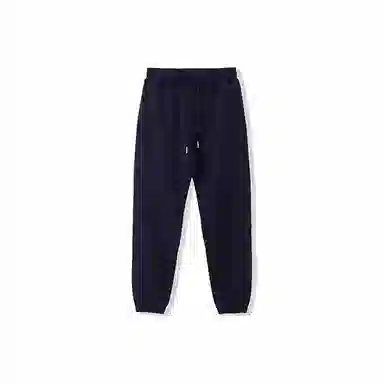 我是大卫 纯色宽松百搭束脚系带中腰休闲裤 男女同款