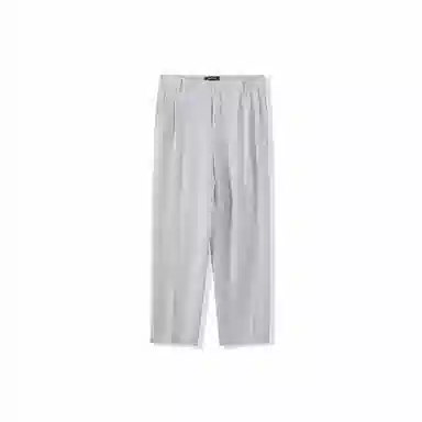 我是大卫 基础纯色垂坠感拖地直筒休闲裤 男女同款