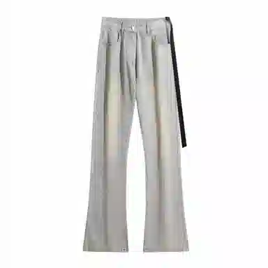 AMBER LIGHT Vintage Washed Loose Straight Jeans Black