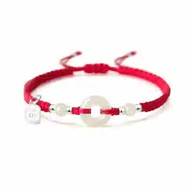 希遇 顺遂平安 简约高级创意小众设计 温柔凝聚福气优雅精致轻奢日常百搭#好运 合金 手绳 男女同款情侣款