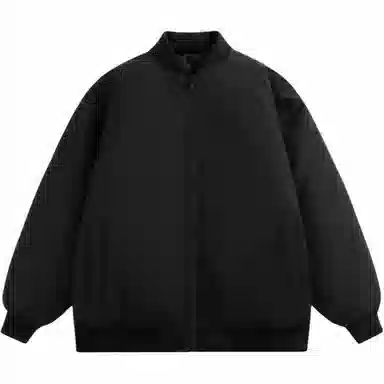 玉儿恋 棒球领宽松休闲飞行夹克加厚保暖棉服 男女同款