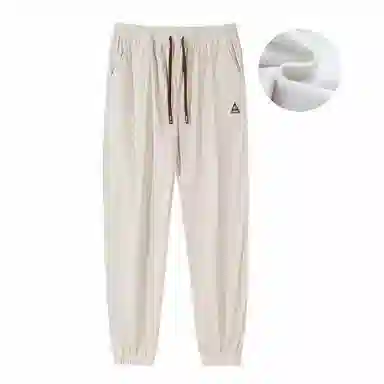 星际者 基础款宽松简约抽绳灯芯绒束脚时尚潮流针织运动裤 男女同款