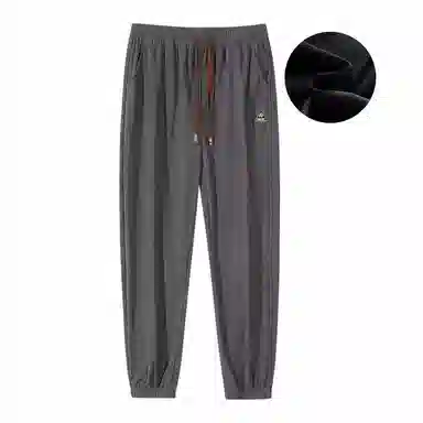 星际者 基础款宽松简约抽绳灯芯绒束脚时尚潮流针织运动裤 男女同款