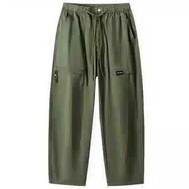 三体 宽松直筒松紧休闲裤 男女同款