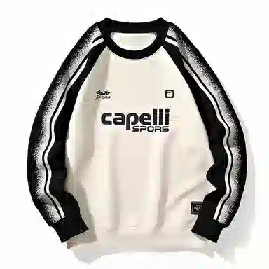 极限涡轮 美式学院风基础字母印花潮流时尚长袖圆领厚款舒适保暖通勤个性百搭打底卫衣 男女同款