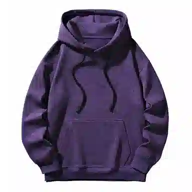 极限涡轮 美式潮流学院风纯色个性基础舒适保暖宽松连帽通勤休闲百搭卫衣 男女同款