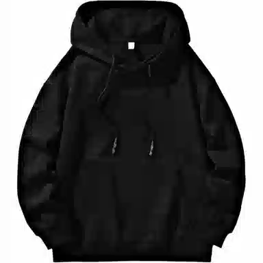 极限涡轮 美式潮流学院风纯色个性基础舒适保暖宽松连帽通勤休闲百搭卫衣 男女同款