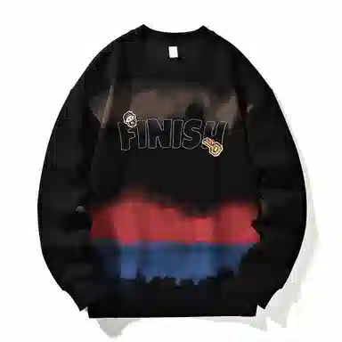 极限涡轮 美式字母厚款通勤百搭时尚卫衣 男女同款