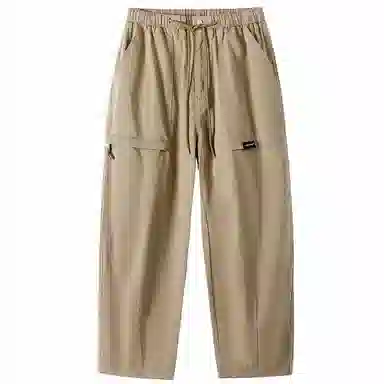 三体 宽松直筒松紧休闲裤 男女同款