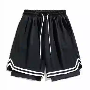 物质公式 美式复古街头风冰丝透气网孔设计自带内衬防走光柔软舒适痞帅炸街百搭篮球裤 男女同款