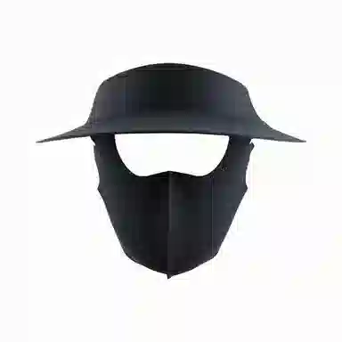 北极绒 无痕一体空顶遮阳护脸口罩帽可折叠防风透气户外骑行出游 聚酯纤维 防晒帽 男女同款情侣款