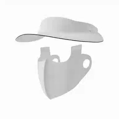 北极绒 无痕一体空顶遮阳护脸口罩帽可折叠防风透气户外骑行出游 聚酯纤维 防晒帽 男女同款情侣款