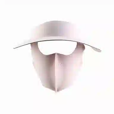 北极绒 无痕一体空顶遮阳护脸口罩帽可折叠防风透气户外骑行出游 聚酯纤维 防晒帽 男女同款情侣款