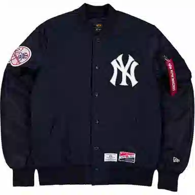 New Era Bomber Jacket Navy