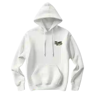 腾讯视频草场地 左手上篮官方系列 运动休闲百搭加绒卫衣 男女同款 白色