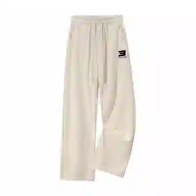 快鱼 户外纯色日常基础款直筒宽松垂感休闲透气吸汗舒适百搭针织运动裤 男女同款