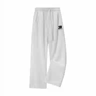 快鱼 户外纯色日常基础款直筒宽松垂感休闲透气吸汗舒适百搭针织运动裤 男女同款