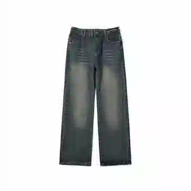 GEOFFREY B. SMALL Vintage Straight Jeans Deep Blue