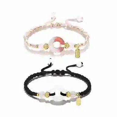 【锁住平安，扣住幸福】 饰伴 新中式转运国风开运顺遂编织绳 好运 合金 手绳 男女同款情侣款