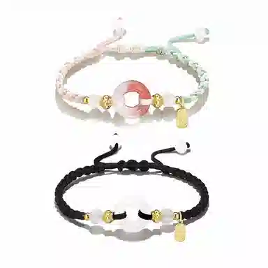 【锁住平安，扣住幸福】 饰伴 新中式转运国风开运顺遂编织绳 好运 合金 手绳 男女同款情侣款