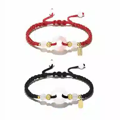 【锁住平安，扣住幸福】 饰伴 新中式转运国风开运顺遂编织绳 好运 合金 手绳 男女同款情侣款