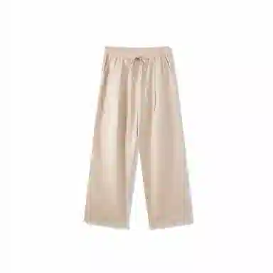 我是大卫 宽松薄款阔腿简约气质韩系轻熟风直筒休闲裤 男女同款