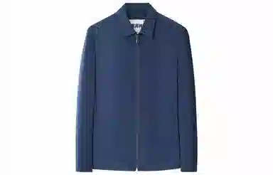 恒源祥 商务休闲外套纯色翻领长袖夹克外套 男款