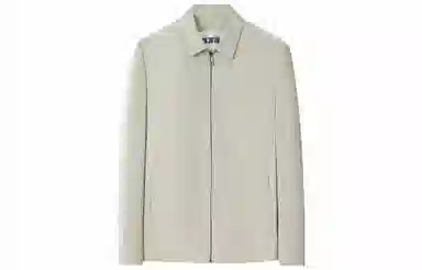 恒源祥 商务休闲外套纯色翻领长袖夹克外套 男款