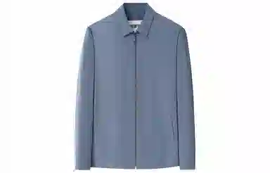 恒源祥 商务休闲外套纯色翻领长袖夹克外套 男款