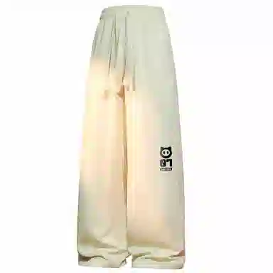 王者荣耀 鲁班七号星空梦想款 内里保暖加绒加厚直筒阔腿长裤宽松百搭亲肤舒适字母印花潮流个性学院风休闲裤 男女同款