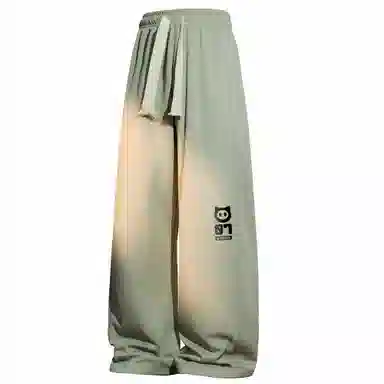 王者荣耀 鲁班七号星空梦想款 内里保暖加绒加厚直筒阔腿长裤宽松百搭亲肤舒适字母印花潮流个性学院风休闲裤 男女同款