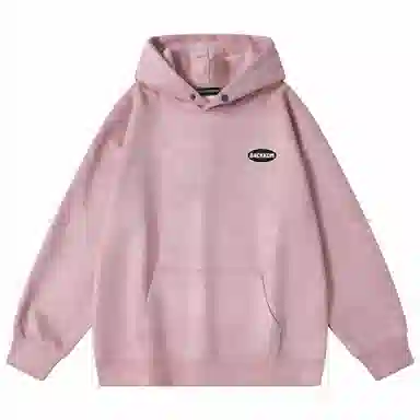 大卫贝肯 美式复古简约字母印花休闲宽松重磅百搭舒适连帽套头卫衣 男女同款