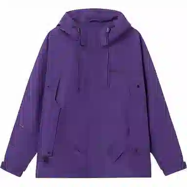 鸭鸭 纯色连帽拉链百搭短款长袖夹克外套 男款