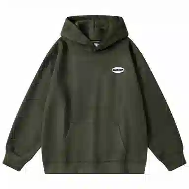 大卫贝肯 美式复古简约字母印花休闲宽松重磅百搭舒适连帽套头卫衣 男女同款