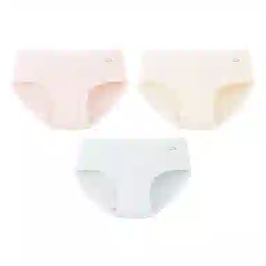 二三二三 裸感亲肤抑菌防夹臀舒适短裤高弹无痕透气三角裤优雅时尚简约内裤 女款 组合装