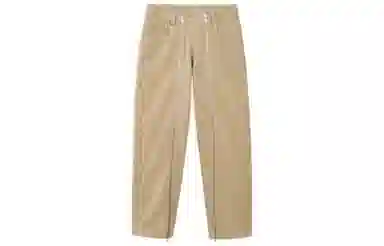 速写 纯色中腰直筒休闲裤 男款