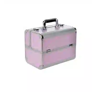 馨枕居 铝合金双层大容量化妆工具箱