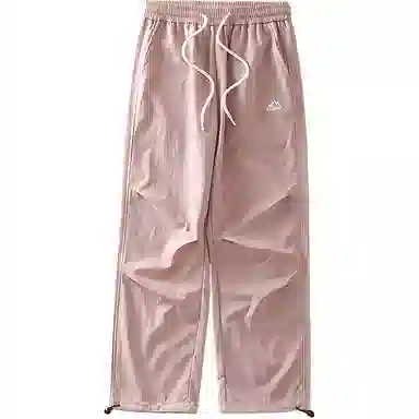 杜克恩 纯色中腰宽松冲锋裤 男款