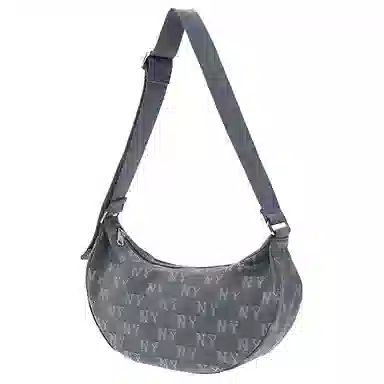 MLB Denim Shoulder Bag Grey