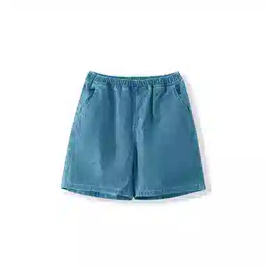 我是大卫 休闲五分宽松牛仔短裤 男女同款 蓝色